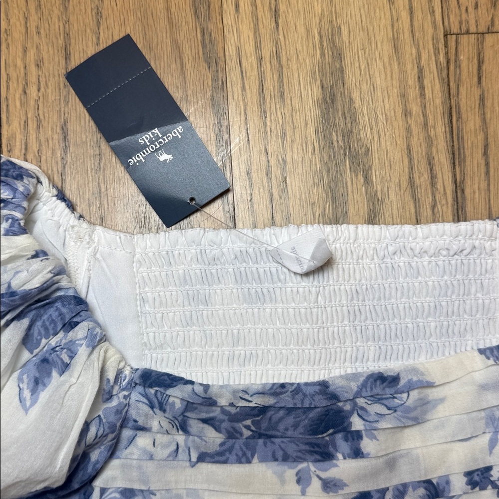 NWT Abercrombie Kids’ Emerson Puff Sleeve Floral Dress Size 11/12 - Picture 9 of 11